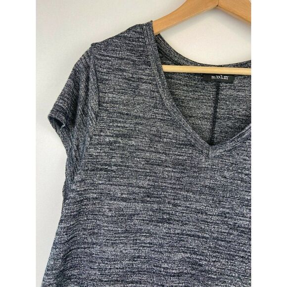 MBLM Women's Asymmetrical Top Shirt in Charcoal Size Large - Picture 4 of 9
